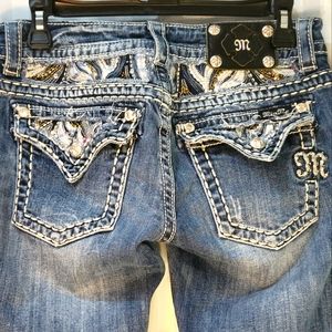 Miss Me JE8001P cuffed capri size 28 denim
